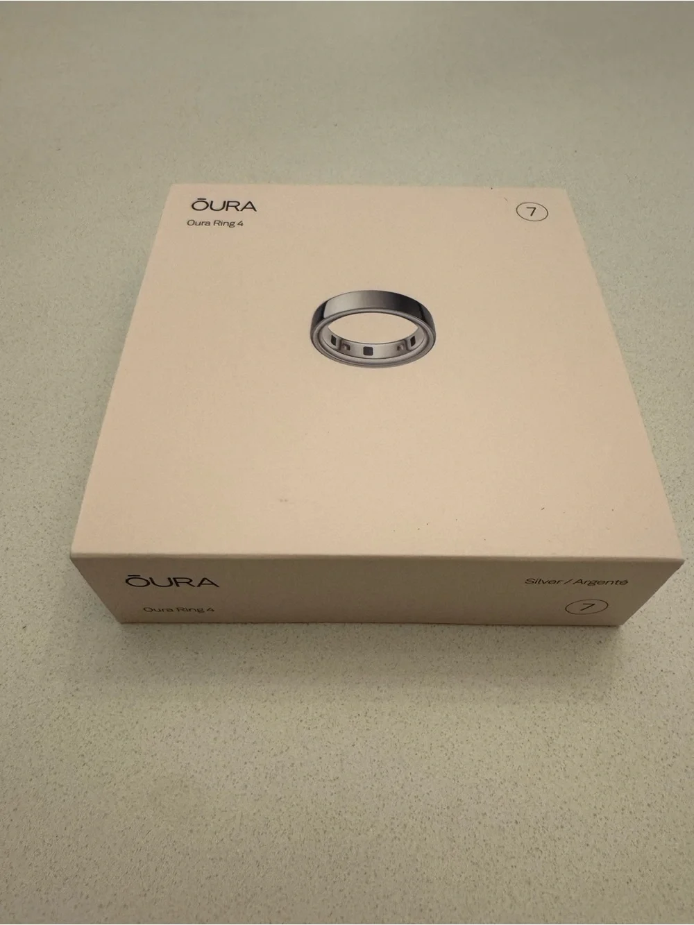 NEW & UNOPENED Oura Ring 4 – Silver – Size 7